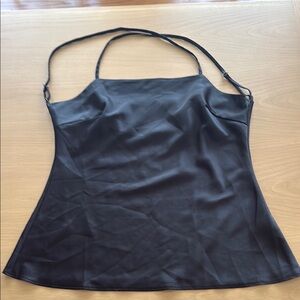 Nasty Gal Black Fitted Backless Camisole